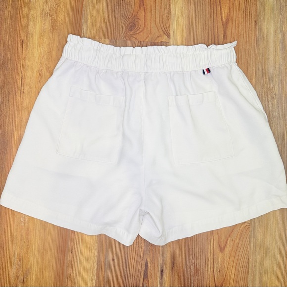 Tommy Hilfiger Women S White Paperbag Waist Drawstring Shorts Summer Casual - Picture 3 of 8